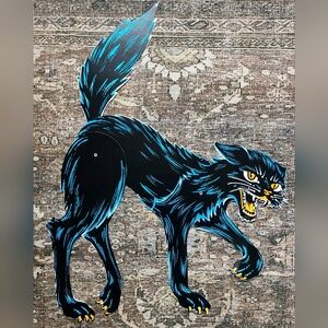 Vintage Repro Beistle Halloween Cat